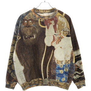 YELLO イエロ 24AW BEETHOVEN FRIEZE Gustav Klimt グスタフ クリムトスウェットトレーナー YE-23A1-AP02 ブラウン系 F ITZ2CCT3BES0