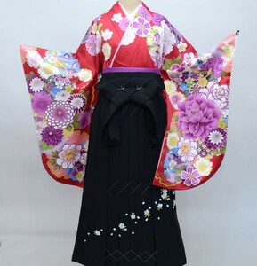 着物袴セット ジュニア用へ直し 135cm～143cm From KYOTO 新品（株）安田屋 NO26786-02