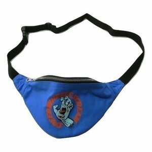 JB即決 SANTA CRUZ サンタクルーズ FANNY PACK SPEED WHEELS SCREAMING HAND スクリ―ミングハンド ウエストポーチ 青 ブルー 新品