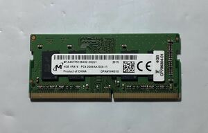 【送料63円～】 Micron DDR4-3200 PC4-25600◇ ODIMM 4GB MTA4ATF51264HZ-3G2J1 管43C2