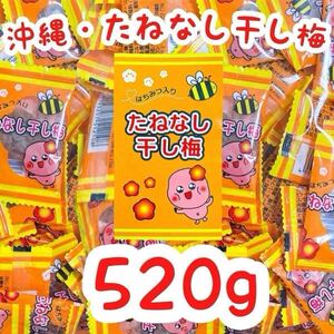 【人気商品】沖縄・たねなし干し梅(２６０g × 2袋) 蜂蜜入り お買得 大容量 おやつ