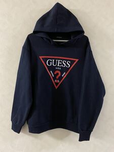 GUESS パーカー サイズL レディース ゲス ビッグロゴ ゆるだぼ