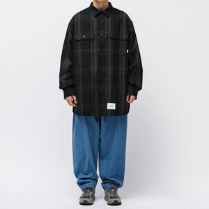 wtaps 21AW DECK / LS / COTTON. FLANNEL. TEXTILE ヘビーフランネルシャツ 212TQDT-SHM05 OAMC sacai auralee unused ダブルタップス