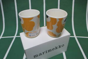 marimekko / マリメッコ◇UNIKKO / ウニッコ ラテマグ◇「イエロー」2個セット