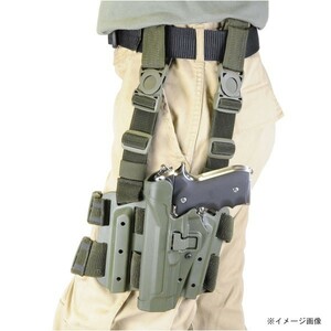 BLACKHAWK レッグホルスター Serpa LV2 ベレッタ92/M9A1 レール対応 [ オリーブドラブ / 左利き ]