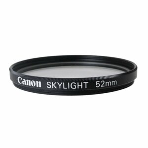 【中古】 Canon キヤノン SKYLIGHT スカイライト 52mm ブラック プラケース NT 美品 ABランク