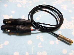 4.4mm5極 (メス) → XLR 3ピン×2 (メス) 変換ケーブル MOGAMI 2944 6芯 GND 配線有 120cm 変更 延長 可 トープラ販売 TEAC UD-301 UD-501