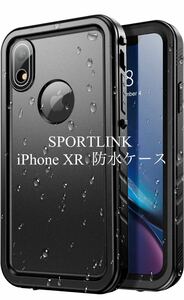 SPORTLINK iPhone XR 用 防水ケース 耐衝撃 完全防水 IP68防水等級 防雪 防塵 耐衝撃 360°全面保護 QI充電 フェイスID 認証対応 6.1インチ