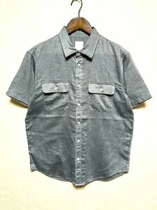 ★美品★THE NORTH FACE ノースフェイス SS FERNWOOD SHIRT サイズL★グレー 半袖 ファーンウッド シャツ アウトドア トップス NR21714