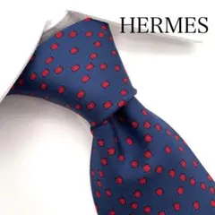 ■高級美品■ HERMES エルメス ドット ネクタイ 一点もの ヴィンテージ