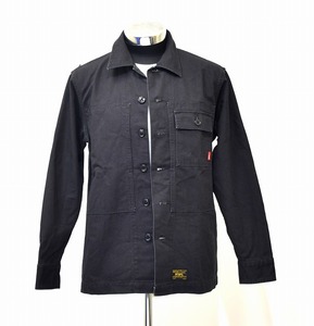 WTAPS (ダブルタップス) HBT LS SHIRT. COTTON. DUCK 172WVDT-SHM03 ヘリンボーン 長袖シャツ ジャケット ダック ブルゾン カバーオールS