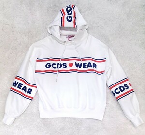 【SALE】GCDS ロゴ フーディー WHITE S ￥59,400 CC94M021505