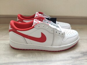 27.5cm 新品 NIKE AIR JORDAN 1 RETRO LOW OG WHITE AND UNIVERSITY RED ナイキ エアジョーダン 1 レトロ ロー エア ジョーダン CZ0790-161