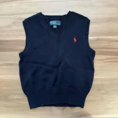 Polo by Ralph Lauren ネイビー　Vネック ベスト 3/3T