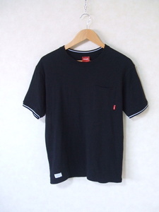 WTAPS 102atdt-csm03 ポケット付き サイズM 半袖Ｔシャツ ブラック メンズ ダブルタップス 2-0723S F88677