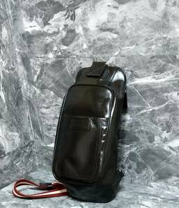 【美品】BALLY(バリー)TABELメンズレザーボディバッグ/正規品