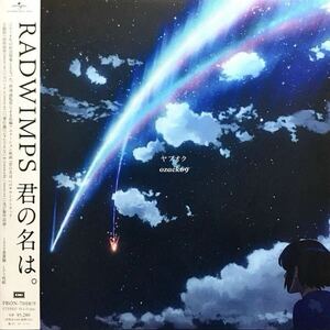 新品未開封2LP/RADWIMPS 君の名は。 サウンドトラック アナログ盤 レコード ラッドウィンプス Your Name 新海誠