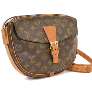 1円 ◆定価12万 良品 LOUIS VUITTON ルイヴィトン ショルダーバッグ ジュヌフィーユGM M51225 モノグラム ブラウン◆E.Bugl.tI-10