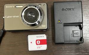 ＃21882　SONY Cyber-shot DSC-W300 Super SteadyShot ソニーサイバーショット コンパクトデジタルカメラ バッテリー 動作確認済み