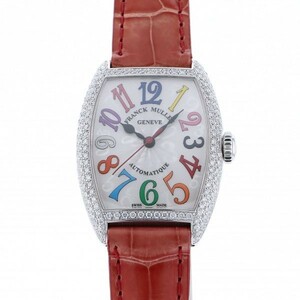 フランク・ミュラー FRANCK MULLER トノウカーベックス カラードリーム 7500SCATFOCOLDRMD シルバー文字盤 新品 腕時計 レディース