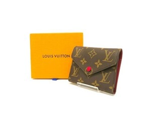 ■ha2915-4 未使用 LOUIS VUITTON ルイ・ヴィトン ポルトフォイユ・ヴィクトリーヌ M41938 MI0189 財布 三つ折り財布 イニシャル有り