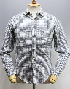 Freewheelers (フリーホイーラーズ) DELTA BLUES SHIRTS / デルタブルースシャツ 美品 インディゴ スモールチェック size 14