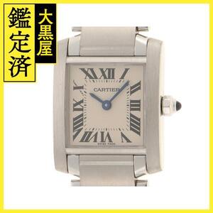 Cartier　カルティエ　時計　タンクフランセーズSM　W51008Q3　クォーツ　ステンレス　SS　ホワイト　2120700012276【207】