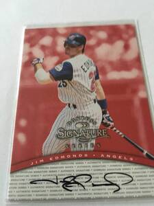 【元Cardinals/Jim Edmonds/MLB通算1949H,393HR】1997 Donruss Signature Auto 【Jsy&Bat付】