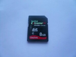 SanDisk ExtremeⅢ EDITION SDHCカード 8GB SLC