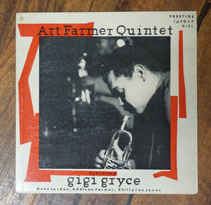 極上品! US Prestige PRLP 7017 オリジナル Art Farmer Quintet with Gigi Gryce NYC/DG/RVG