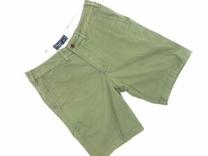 Abercrombie & Fitch アバクロンビー＆フィッチ ストレッチ ハーフ パンツ size29/カーキ ■◆ ☆ efb1 メンズ