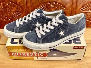 ★☆90s!希少レア!コンバース ONE STAR SUEDE ネイビー 5 24cm converse ワンスター スエード ネイビー デッド ビンテージ 237☆★