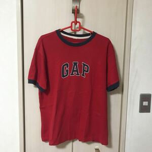 【GAP】ギャップ　半袖Tシャツ カットソー　RED/赤　S〜Mサイズ　男女兼用