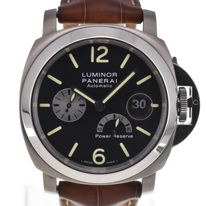 パネライ PANERAI PAM00171 ルミノール スモールセコンド パワーリザーブ デイト 自動巻き メンズ 良品 G#136114