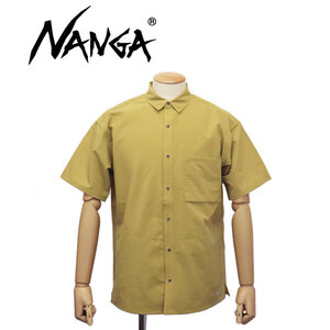 NANGA(ナンガ) NW2211-1H228 DOT AIR CLOTH COMFY SS SHIRT ドットエアークロスコンフィー ショートスリーブシャツ MUSTARD M N027