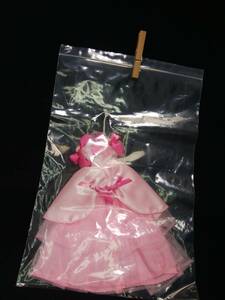 【JENNY】タカラ ジェニー 赤×ピンク リボン チュール 豪華 パーティードレス お洋服