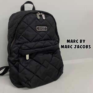 Y■ MARC BY MARC JACOBS マークジェイコブス キルティング リュック ブラック 黒 バックパック リュックサック 鞄 カジュアル 