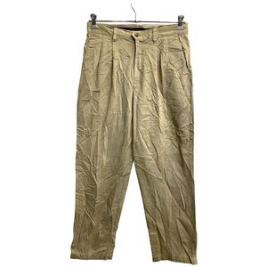 DOCKERS チノパン W33 ドッカーズ タックパンツ ベージュ コットン メキシコ製 古着卸 アメリカ仕入 2403-136