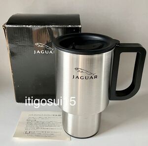 ★【未使用】ジャガー JAGUAR★サーモマグカップ ステンレス 水筒 タンブラー 取手付 マグ★ノベルティ