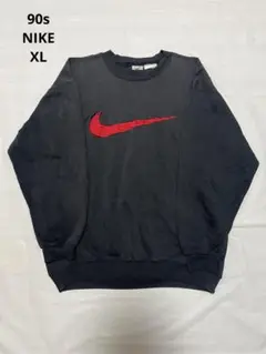 90s NIKE crewneck sweat big swoosh XL