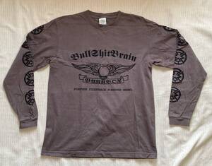 長袖Tシャツ L 42/44サイズ Bulls shit Brain FOREVER FIGHTBACK FOREVER REBER コンサートグッツ○○未使用品