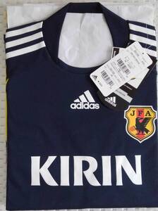 ★JFA　サッカー　日本代表プレヤーズシャツ＆パンツ　サイズM　ダークネイビー　KIRIN　addidas　オフィシャルグッズ　