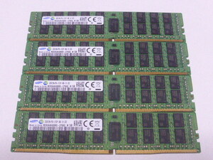 メモリ サーバーパソコン用 Samsung DDR4-2133(PC4-17000) ECC Registered 32GBx4枚 合計128GB 起動確認済です M393A4K40BB0-CPB0Q③