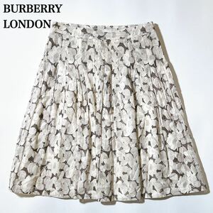 BURBERRY LONDON バーバリー 三陽商会 スカート 花柄 36 S レディース C102408-22