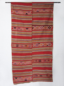 美品★100年前のラオスの古布　10　アンティーク刺繍布