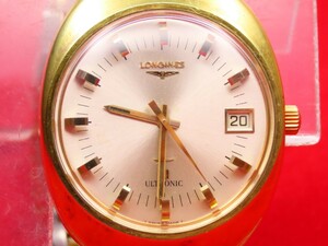 ■♪価格高騰! 資産価値! 稼働 電池新品 メンズ ビンテージ 高級超レア！ LONGINES ロンジン ULTRONIC ウルトロニック 音叉 フルオリジナル