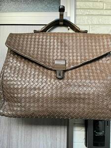 BOTTEGA VENETA ボッテガヴェネタ イントレチャート レザー ビジネスバッグ ブリーフケース メンズ