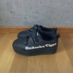 即決　送料込み　Onitsuka Tiger オニツカタイガー　厚底　スニーカー シューズ　黒 38 24cm Black 