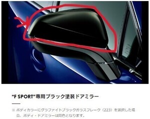 ★レクサス純正新品★20系 RX F-SPORT専用 グラファイトブラックガラスフレーク ドアミラーカバー 左右セット　検 10系 NX　F スポーツ