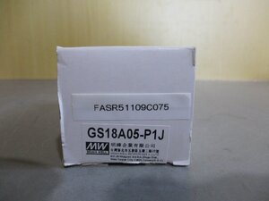 新古 MEAN WELL GS18A05-P1J デスクトップ産業用アダプター (FASR51109C075)